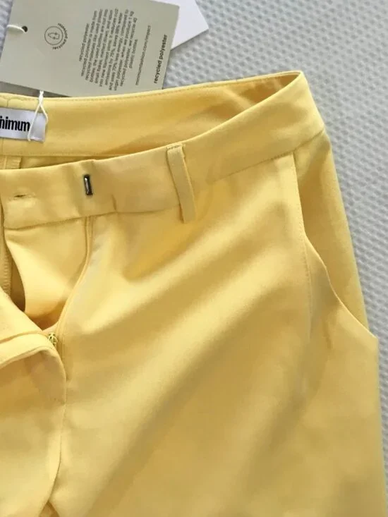 Bold Yellow Statement Pant | Minimum Tailored Ankle Trousers | Size 6 | NWT - Picture 12 of 12